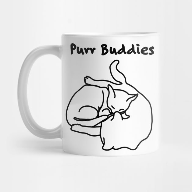 Purr Buddies Cat Doodle by PurposelyDesigned